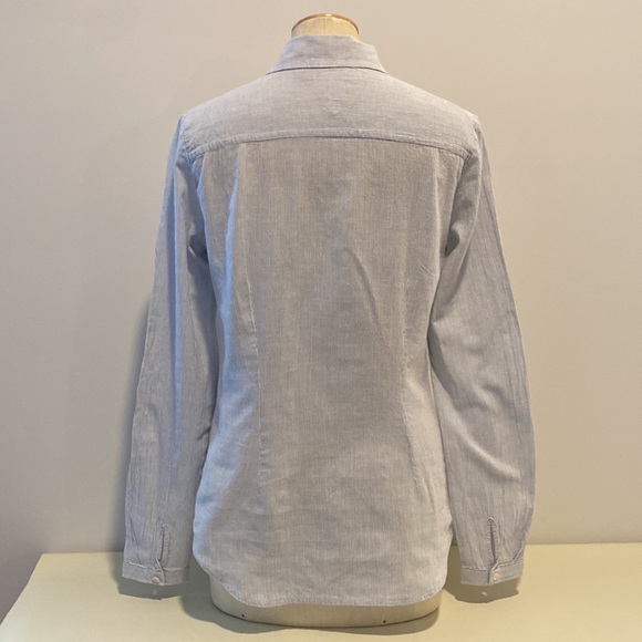 Tommy Hilfiger blue & white striped tunic blouse. Button closure /long sleeve. S - Picture 5 of 12